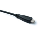 USB 3.1 Gen 2 Kabel 2 m Typ C Stecker zu Stecker Panel Mount Winkel Up Down Angled 10 Gbit/s 100W | System-S
