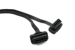 OBD Y Kabel 30 cm OBD 2 16pin J1962M Stecker zu 2x J1962F Buchse flach für Auto | System-S