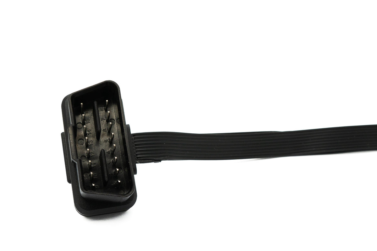 OBD Y Kabel 30 cm OBD 2 16pin J1962M Stecker zu 2x J1962F Buchse flach für Auto | System-S