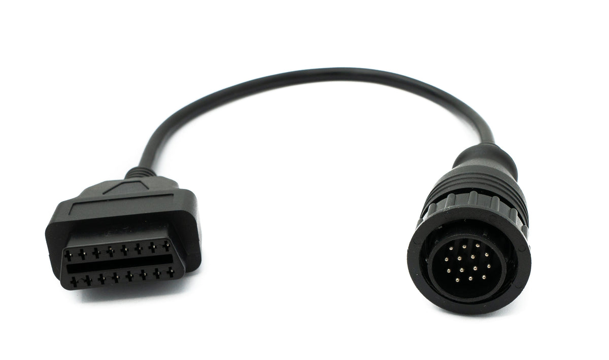 OBD Kabel 30 cm OBD 2 Buchse für Mercedes Benz 14pin Schwarz für Auto Diagnose | System-S