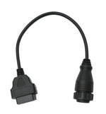 OBD Kabel 30 cm OBD 2 Buchse für Mercedes Benz 14pin Schwarz für Auto Diagnose | System-S