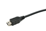 USB 2.0 Kabel 50 cm Mini B Stecker zu Stecker in Schwarz | System-S