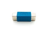 USB 3.0 Adapter Typ B Buchse zu Buchse Kabel in Blau | System-S