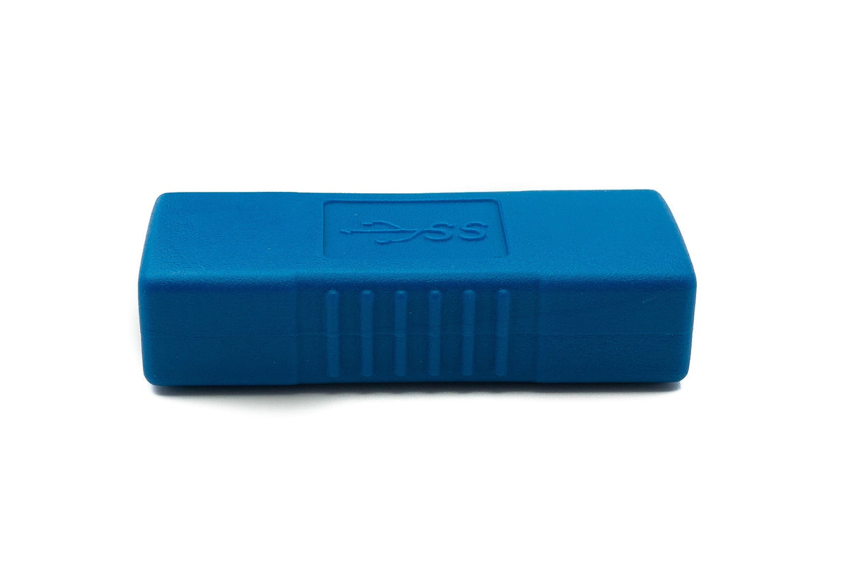 USB 3.0 Adapter Typ A Buchse zu Buchse Kabel in Blau | System-S