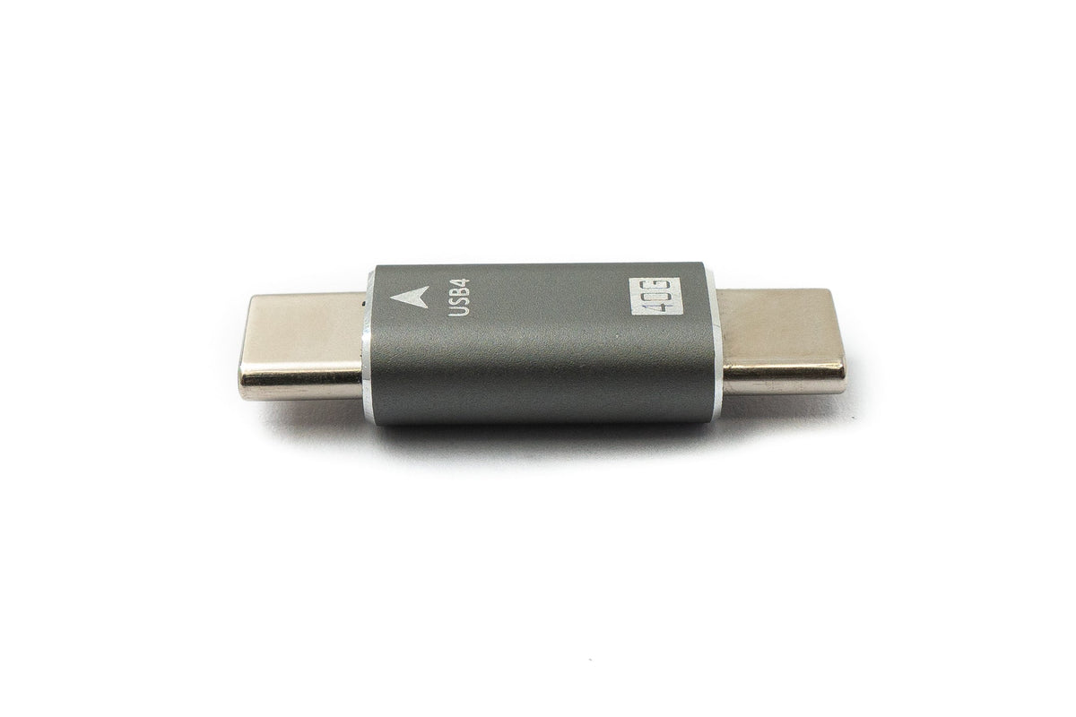 USB4 USB Adapter Typ C Stecker zu Stecker 40 Gbit/s USB 4.0 Kabel in Grau | System-S
