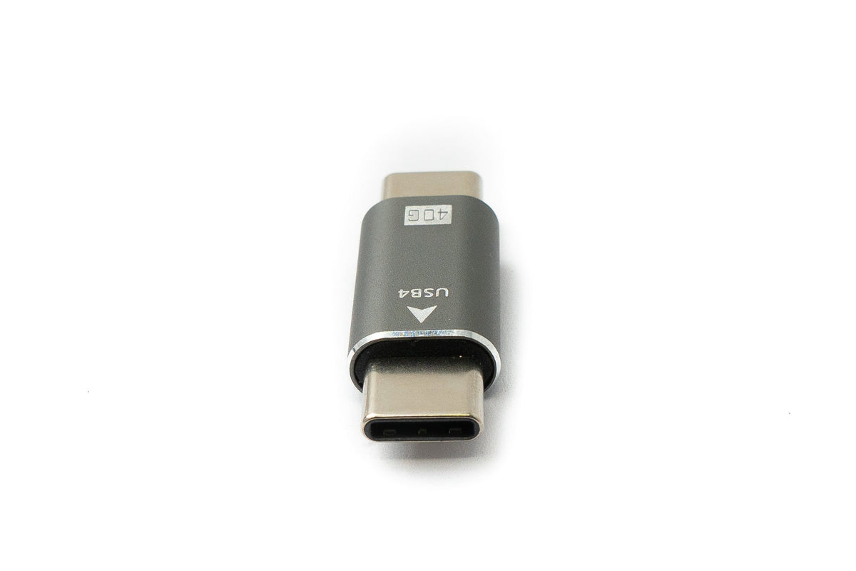 USB4 USB Adapter Typ C Stecker zu Stecker 40 Gbit/s USB 4.0 Kabel in Grau | System-S
