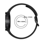 Armband flexibel aus Silikon 20mm für Samsung Galaxy Watch 4 Smartwatch Schwarz | System-S