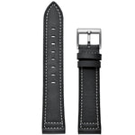 Armband flexibel aus Silikon 20mm für Samsung Galaxy Watch 4 Smartwatch Schwarz | System-S