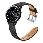 Armband flexibel aus Silikon 20mm für Samsung Galaxy Watch 4 Smartwatch Schwarz | System-S