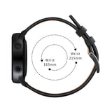 Armband flexibel aus Silikon 20mm für Samsung Galaxy Watch 4 Smartwatch Schwarz | System-S