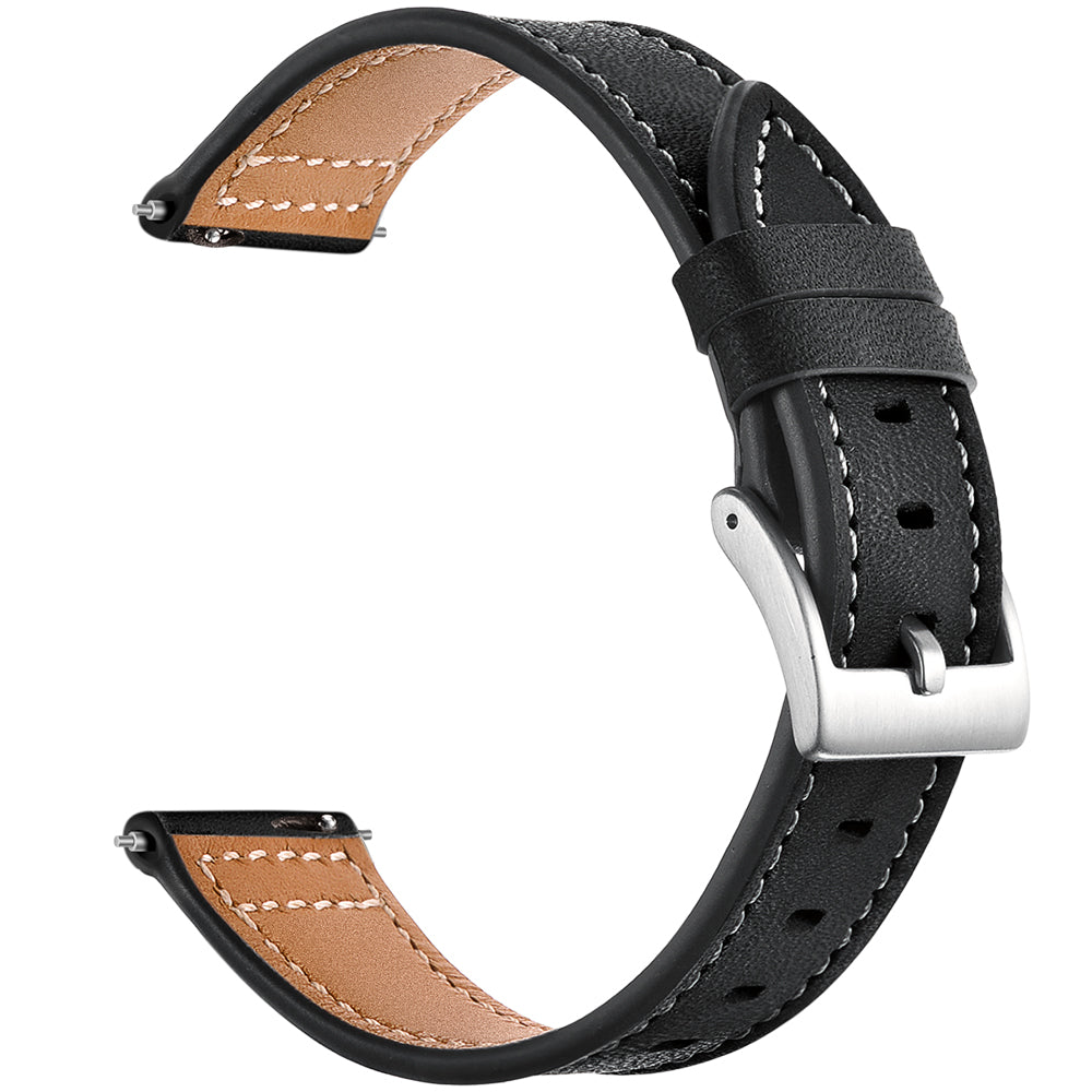 Armband flexibel aus Silikon 20mm für Samsung Galaxy Watch 4 Smartwatch Schwarz | System-S