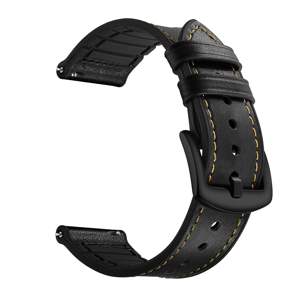 Armband flexibel aus Silikon 20mm für Samsung Galaxy Watch 4 Smartwatch Schwarz | System-S