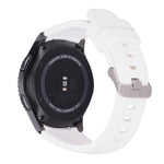 Armband flexibel aus Silikon 22mm für Samsung Gear S3 Smartwatch in Weiß | System-S