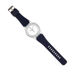 Armband flexibel aus Silikon 20mm für Huawei Watch 2 Smartwatch Dunkelblau | System-S