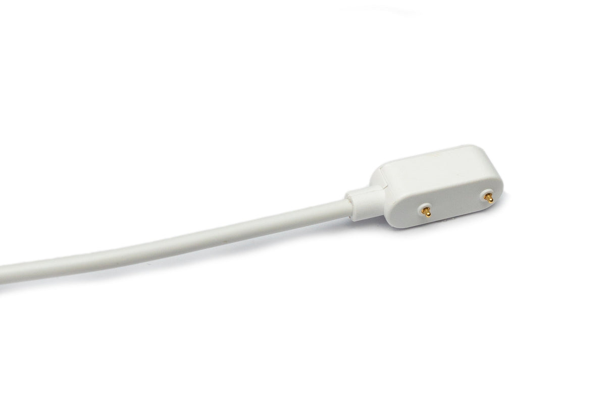 USB 2.0 Kabel 100 cm Ladekabel für Oppo Band 2 Smartwatch in Weiß | System-S