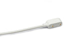 USB 2.0 Kabel 100 cm Ladekabel für Oppo Band 2 Smartwatch in Weiß | System-S
