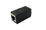 LAN Adapter RJ45 Buchse zu Buchse Kabel in Schwarz | System-S