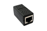 LAN Adapter RJ45 Buchse zu Buchse Kabel in Schwarz | System-S