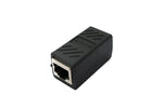LAN Adapter RJ45 Buchse zu Buchse Kabel in Schwarz | System-S