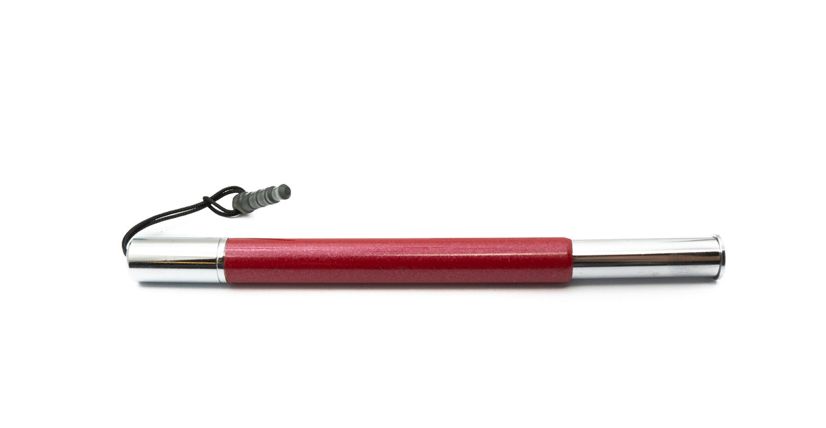 Touchpen Stylus aus Aluminium in Rot für Tablet Smartphone Laptop Surface | System-S