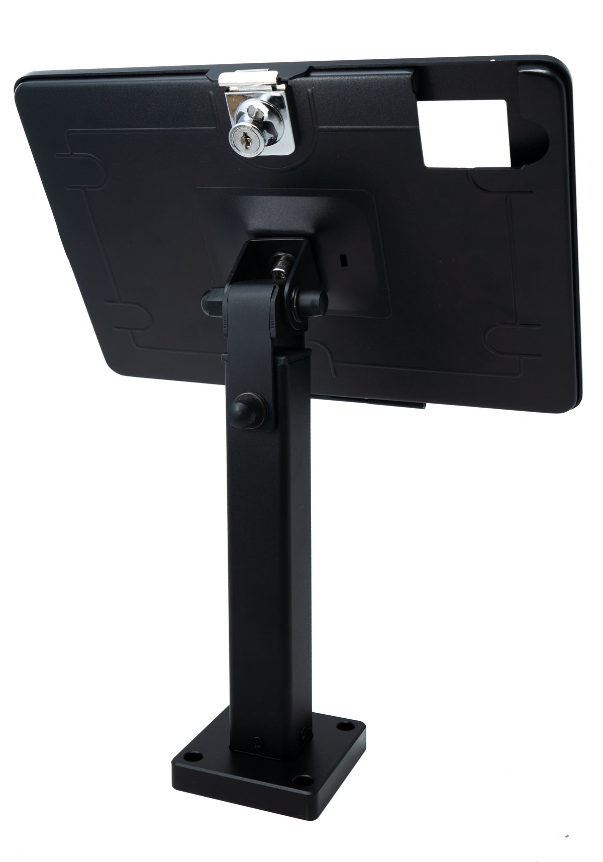 iPad Wandhalterung abschließbar 360° für iPad 10, Pro 11", Air 4/5, Schwarz | SYSTEM-S