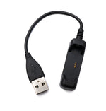 USB 2.0 Kabel 10 cm Ladekabel für Fitbit Flex 2 Smartwach in Schwarz | System-S