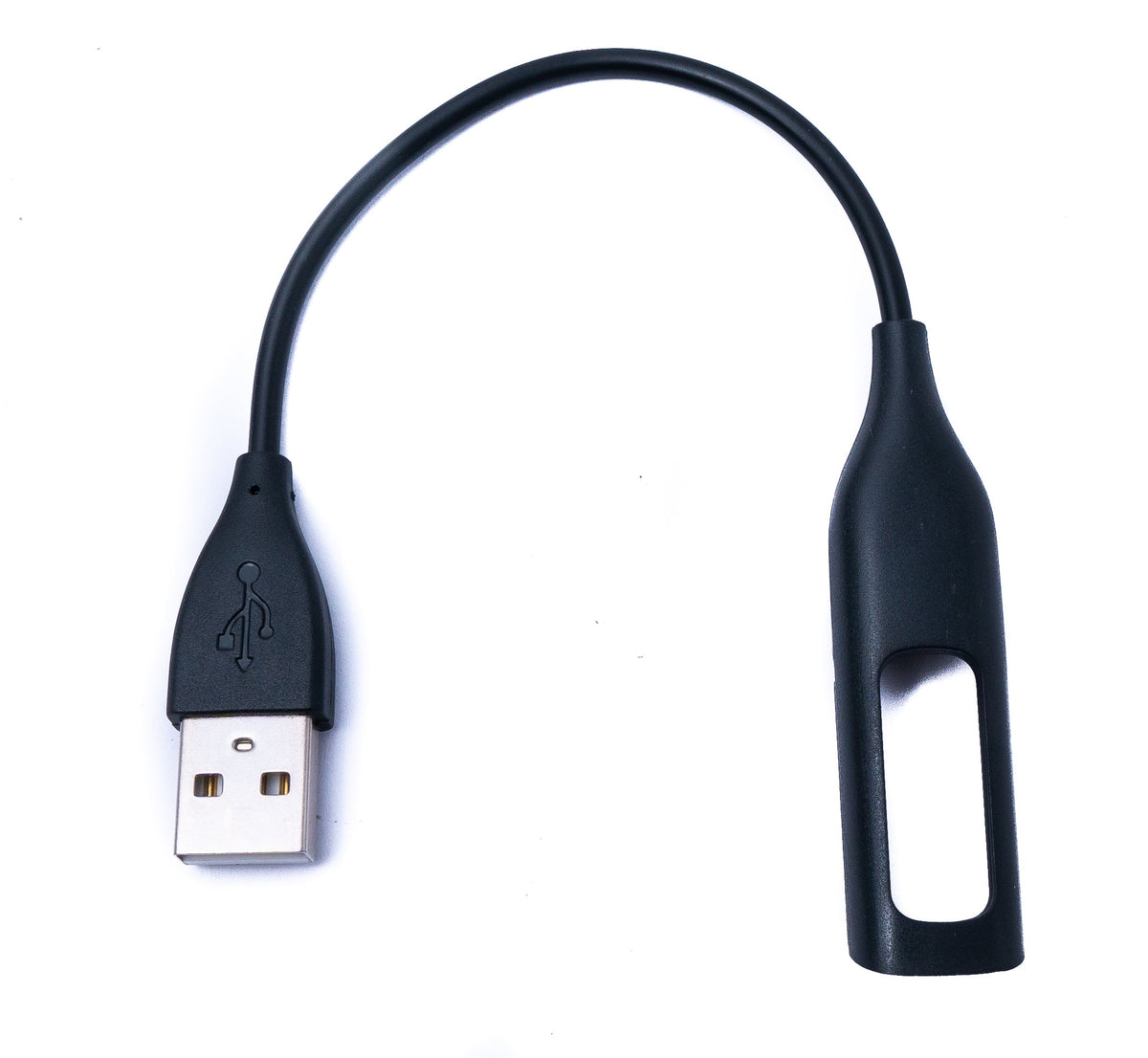 USB 2.0 Kabel 11 cm Ladekabel für Fitbit Flex Smartwach in Schwarz | System-S