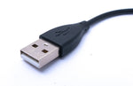 USB 2.0 Kabel 11 cm Ladekabel für Fitbit Flex Smartwach in Schwarz | System-S