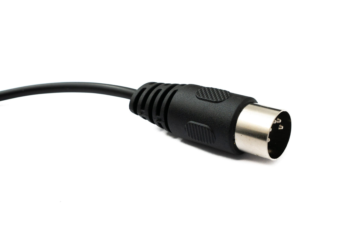 Audio Kabel 30 cm DIN 5 polig Stecker zu 6.35 mm TRS Klinke Buchse AUX | System-S
