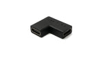 USB 3.1 Adapter Typ C Buchse zu Buchse Winkel Kabel in Schwarz | System-S