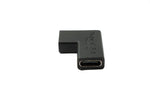 USB 3.1 Adapter Typ C Buchse zu Buchse Winkel Kabel in Schwarz | System-S