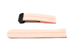 Armband 20 mm aus Silikon mit Kippfaltschließe für Smartwatch in Pink | System-S