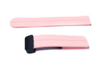 Armband 20 mm aus Silikon mit Kippfaltschließe für Smartwatch in Pink | System-S