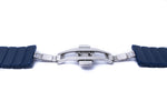 Armband 20 mm aus PC mit Butterfly Faltschließe für Smartwatch in Blau | System-S