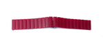 Armband 20 mm aus PC mit Butterfly Faltschließe für Smartwatch in Rot | System-S