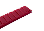 Armband 20 mm aus PC mit Butterfly Faltschließe für Smartwatch in Rot | System-S