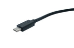 USB 3.1 Gen 2 Kabel 30 cm Typ C Stecker zu Buchse Flat Panel Mount 10 Gbit/s 100W | System-S