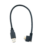 USB 3.1 Kabel 30 cm Typ C Stecker zu 3.0 A Stecker Winkel Left Right Angled | System-S