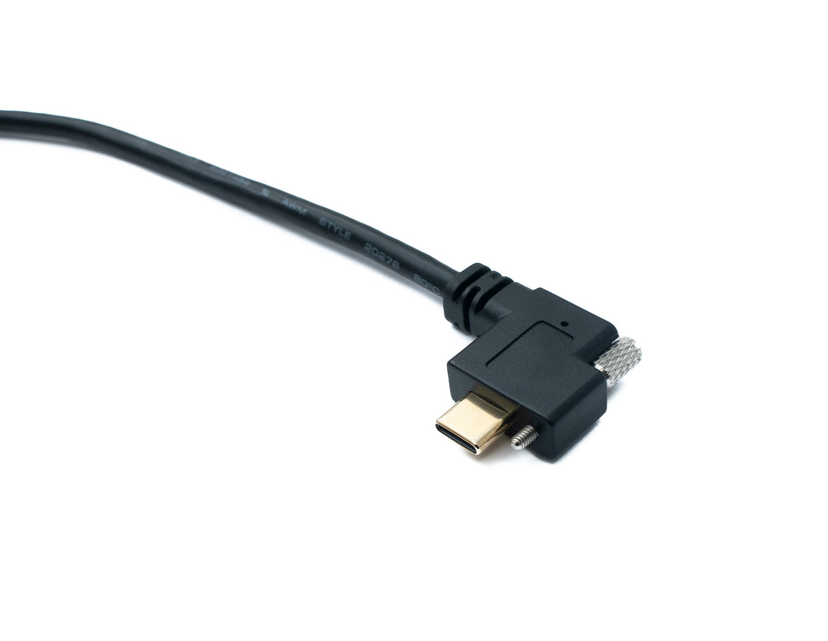 USB 3.1 Kabel 30 cm Typ C Stecker zu 3.0 A Stecker Winkel Left Right Angled | System-S