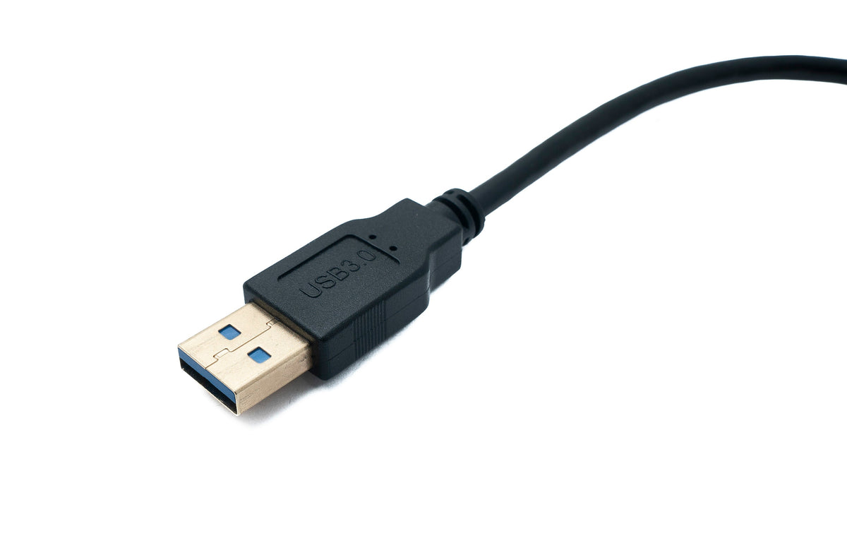 USB 3.1 Kabel 30 cm Typ C Stecker zu 3.0 A Stecker Winkel Left Right Angled | System-S