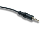 Audio Klinke Kabel 100 cm 3,5 mm TRRS Stecker zu Stecker Winkel AUX Schwarz | System-S