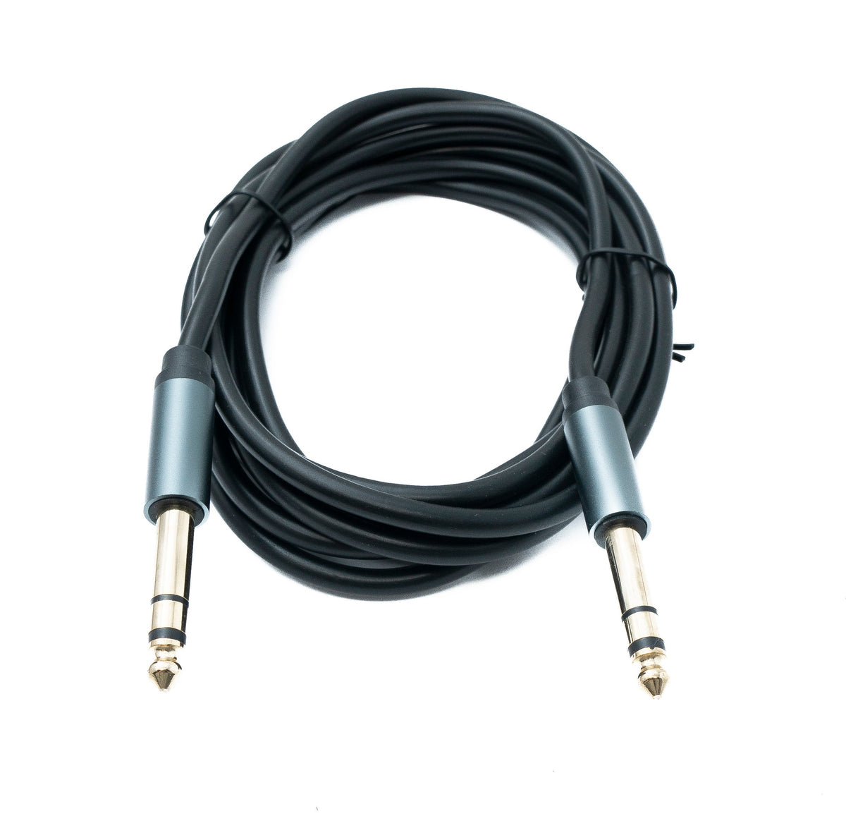 Audio Klinke Kabel 3 m AUX 6,35 mm 3 polig TRS Stecker zu Stecker Adapter | System-S