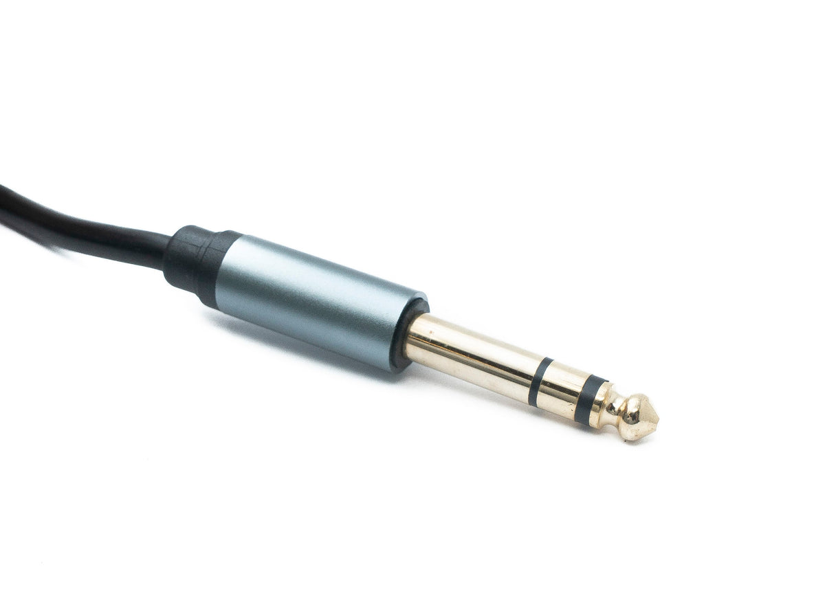 Audio Klinke Kabel 3 m AUX 6,35 mm 3 polig TRS Stecker zu Stecker Adapter | System-S