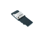 SD Karte Adapter Micro SD Stecker zu Buchse Verlängerung Kabel in Schwarz | System-S