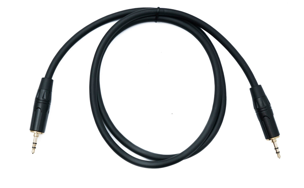 Audio Klinke Kabel 100 cm 3,5 mm 3 polig Stecker zu Stecker AUX | System-S