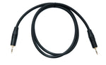 Audio Klinke Kabel 100 cm 3,5 mm 3 polig Stecker zu Stecker AUX | System-S