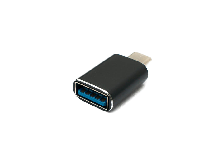 USB 3.1 Adapter Typ C Stecker zu 3.0 A Buchse 5 Gbit/s 100W in Schwarz | System-S