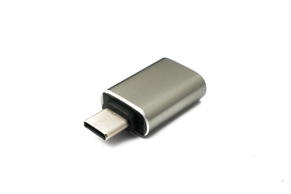 USB 3.1 Adapter Typ C Stecker zu 3.0 A Buchse 5 Gbit/s 100W in Anthrazit | System-S