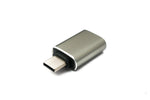 USB 3.1 Adapter Typ C Stecker zu 3.0 A Buchse 5 Gbit/s 100W in Anthrazit | System-S
