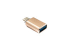 USB 3.1 Adapter Typ C Stecker zu 3.0 A Buchse 5 Gbit/s 100W in Rosa Gelb | System-S